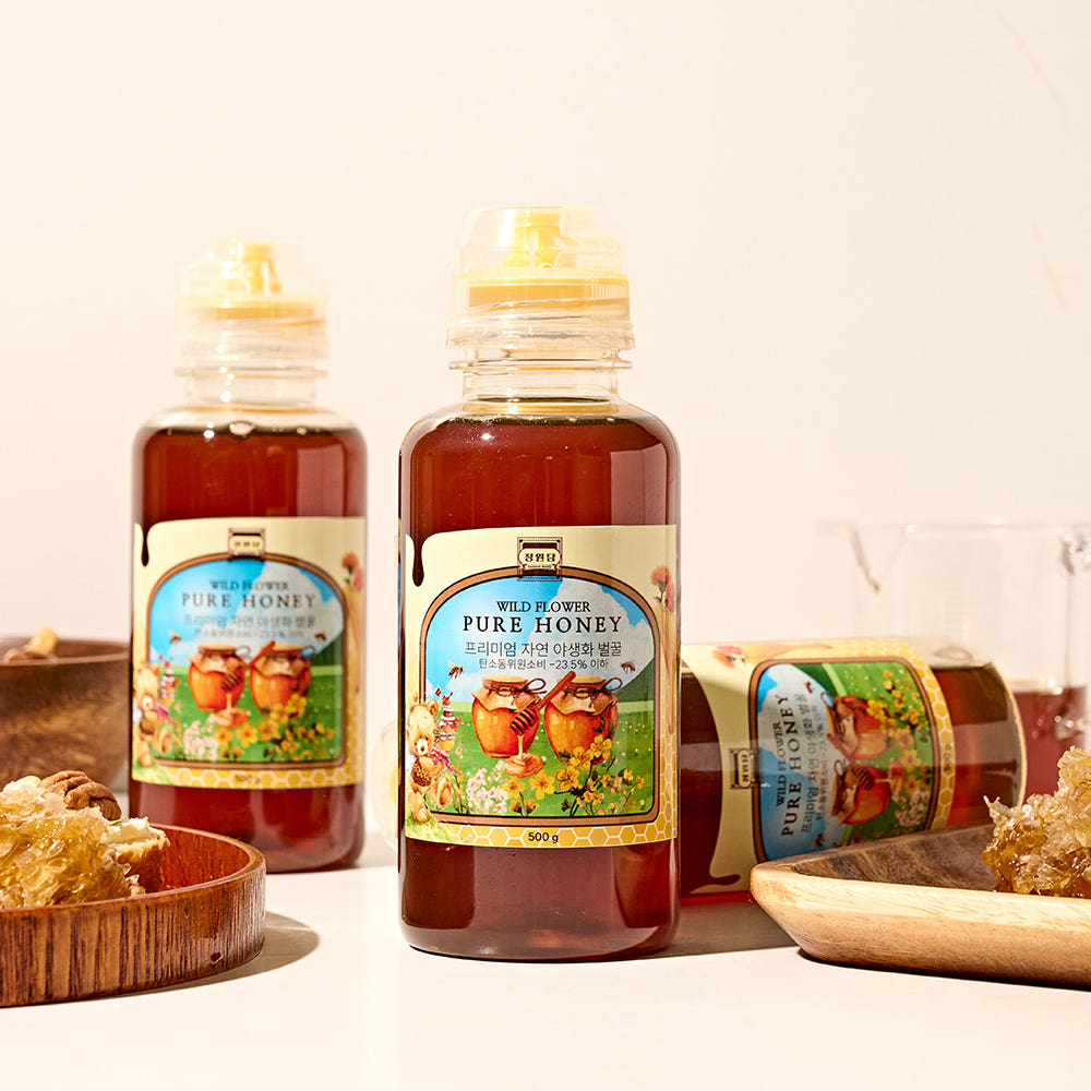 [정원담] 프리미엄 자연 100% 야생화/아카시아 순수 벌꿀 500g~1kg