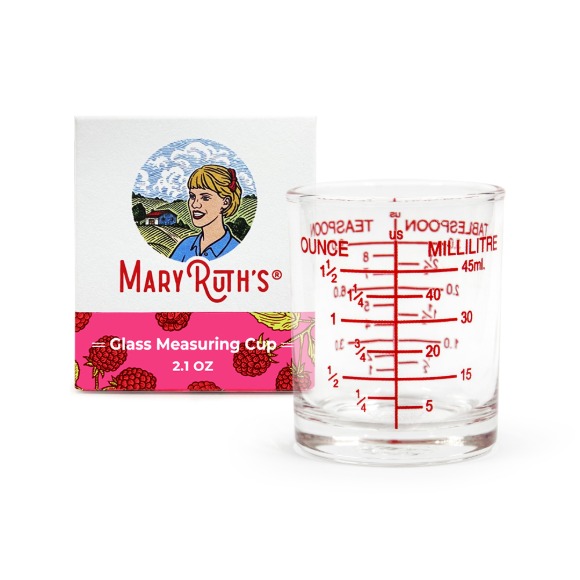 [메리루스] 투명 소분용기 눈금 액상 멀티비타민 계량컵 45ml(2.1oz)