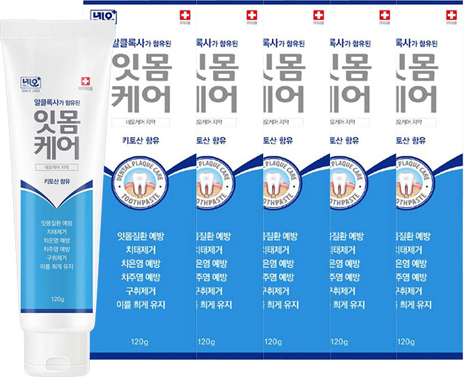 [네오메디칼] 잇몸케어 기능성 치약 120g 3개