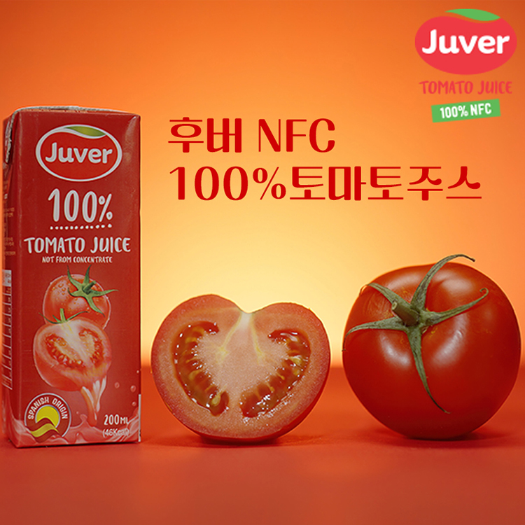 스페인 JUVER(후버) NFC 100% 토마토주스 200ml×30팩