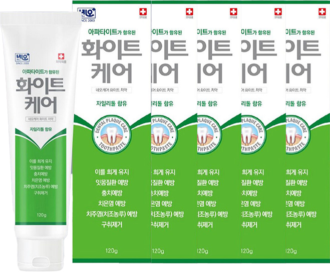 [네오메디칼] 화이트케어 기능성 치약 120g 3개